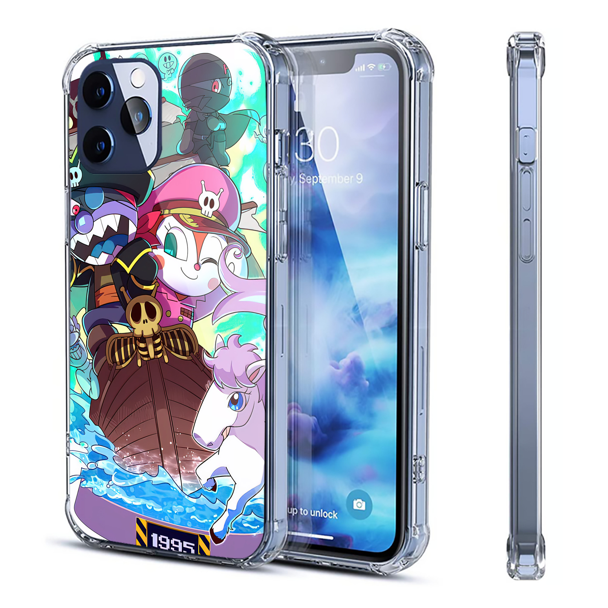 （画像用） アンパンマン Anpanman 【iPhone 12シリーズ対応】透明スマホケース（クリアソフトケース）